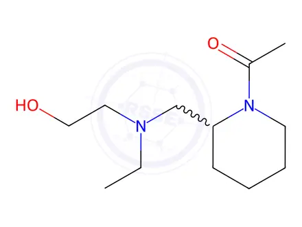 Chemical structure of 1-(2-((Ethyl(2-hydroxyethyl)amino)methyl)piperidin-1-yl)ethanone