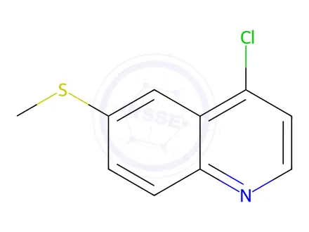 Chemical structure of 4-Chloro-6-(methylthio)quinoline