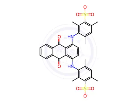 Chemical structure of Weak acid brilliant blue RAW