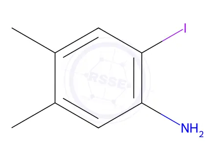 Chemical structure of 2-Iodo-4,5-dimethylbenzenamine