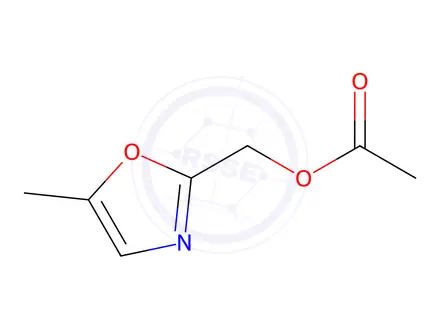 Chemical structure of (5-methyl-1,3-oxazol-2-yl)methyl acetate