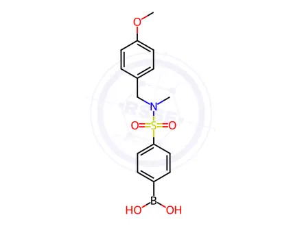 Chemical structure of (4-(N-(4-Methoxybenzyl)-N-methylsulfamoyl)phenyl)boronic acid