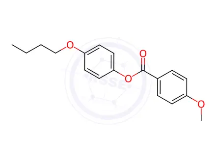 Chemical structure of 4-Butoxyphenyl 4-methoxybenzoate