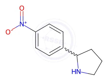 Chemical structure of (2S)-2-(4-nitrophenyl)pyrrolidine