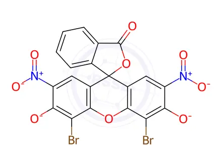 Chemical structure of Eosin B