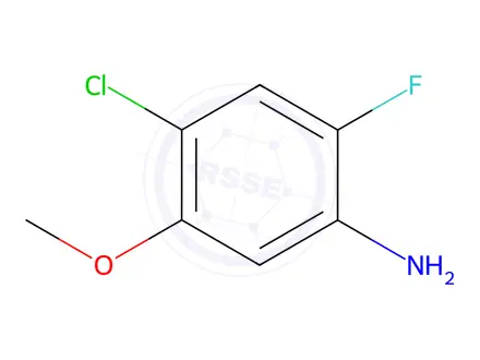 Chemical structure of 4-Chloro-2-fluoro-5-methoxyaniline