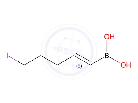 Chemical structure of (5-Iodopent-1-en-1-yl)boronic acid