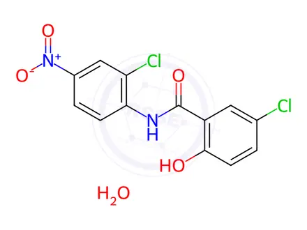 Chemical structure of Niclosamide Monohydrate