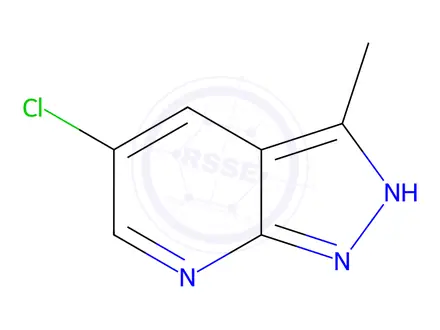Chemical structure of 5-Chloro-3-methyl-1H-pyrazolo[3,4-b]pyridine