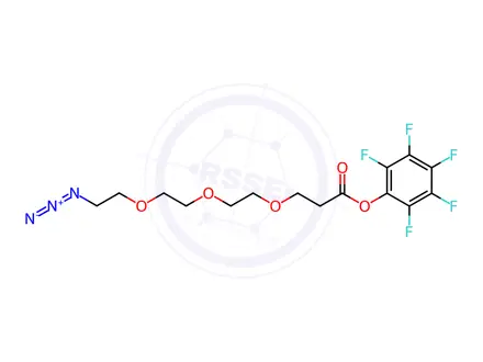 Chemical structure of N3-PEG3-C2-PFP ester