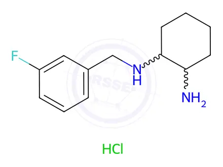 Chemical structure of N-(3-Fluoro-benzyl)-cyclohexane-1,2-diamine hydrochloride