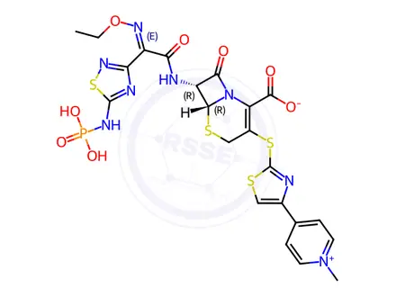 Chemical structure of Ceftaroline Fosamil Impurity 52