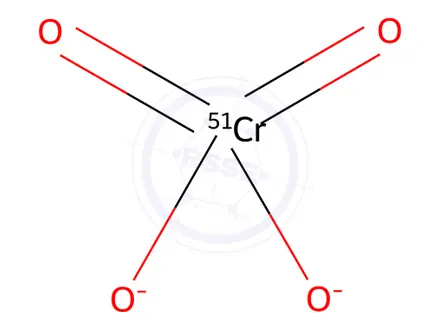 Chemical structure of Sodium chromate Cr51