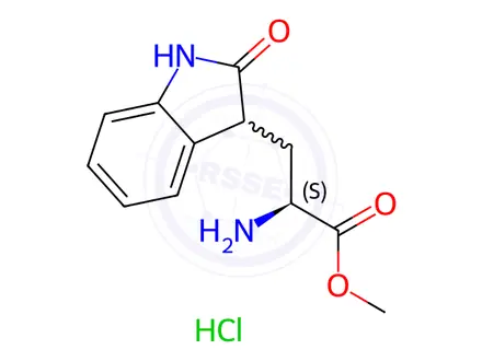 Chemical structure of Tryptophan Impurity 134 Hydrochloride