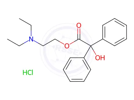 Chemical structure of Benactyzine hydrochloride