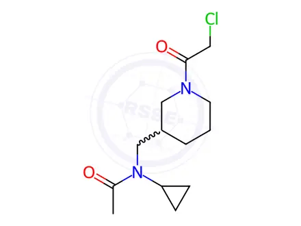 Chemical structure of N-((1-(2-Chloroacetyl)piperidin-3-yl)methyl)-N-cyclopropylacetamide