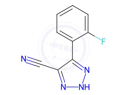Chemical structure of 5-(2-Fluorophenyl)-2H-1,2,3-triazole-4-carbonitrile