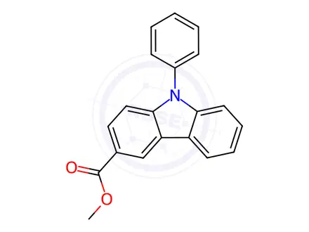 Chemical structure of Methyl 9-phenyl-9H-carbazole-3-carboxylate