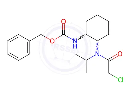 Chemical structure of Benzyl (2-(2-chloro-N-isopropylacetamido)cyclohexyl)carbamate