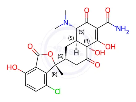 Chemical structure of Tetracycline Impurity 10
