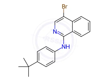 Chemical structure of 4-Bromo-N-(4-(tert-butyl)phenyl)isoquinolin-1-amine