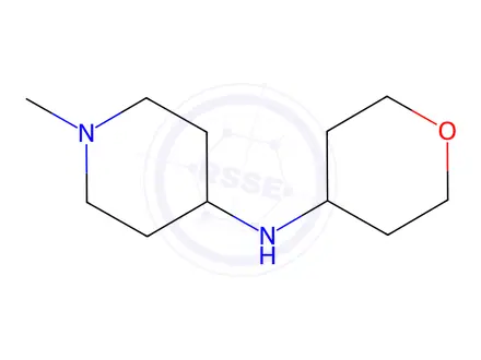Chemical structure of (1-Methyl-piperidin-4-yl)-(tetrahydro-pyran-4-yl)-amine dihydrochloride