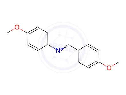 Chemical structure of N-(4-Methoxybenzylidene)-4-methoxyaniline