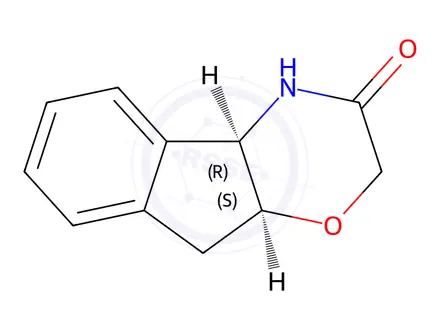 Chemical structure of (4ar,9as)-4,4a,9,9a-tetrahydroindeno[2,1-b][1,4]oxazin-3(2h)-one