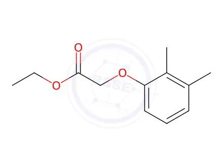 Chemical structure of Acetic acid, 2-(2,3-dimethylphenoxy)-, ethyl ester