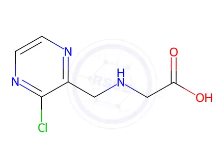 Chemical structure of 2-(((3-Chloropyrazin-2-yl)methyl)amino)acetic acid