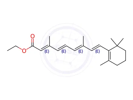 Chemical structure of Vitamin A Impurity 30 (Ethyl retinoate)