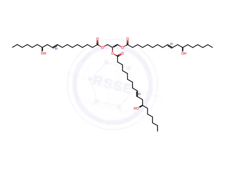 Chemical structure of Castor Oil