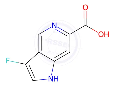 Chemical structure of 3-Fluoro-1H-pyrrolo[3,2-c]pyridine-6-carboxylic acid