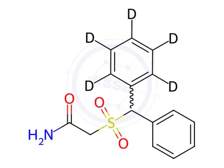 Chemical structure of Modafinil D5 Sulfone