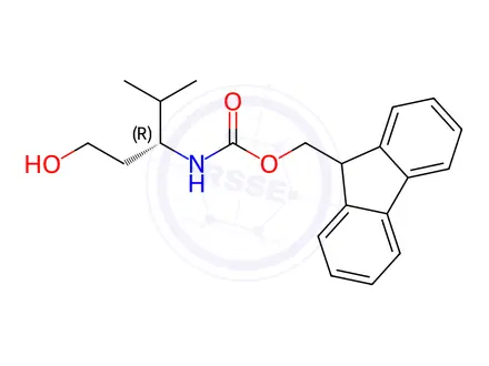 Chemical structure of Fmoc-(R)-3-amino-4-methylpentan-1-olhydrochloride