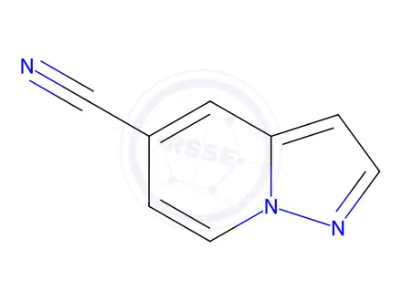 Chemical structure of pyrazolo[1,5-a]pyridine-5-carbonitrile