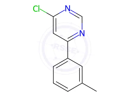 Chemical structure of 4-chloro-6-(m-tolyl)pyrimidine