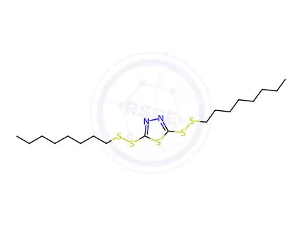 Chemical structure of 2,5-Bis(octyldithio)-1,3,4-thiadiazole