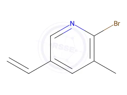Chemical structure of 2-Bromo-3-methyl-5-vinylpyridine