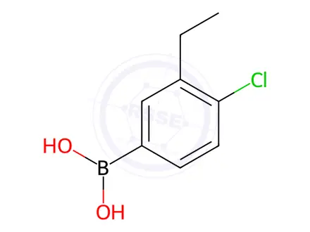 Chemical structure of (4-Chloro-3-ethylphenyl)boronic acid