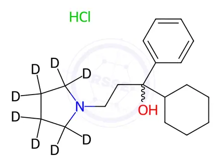 Chemical structure of Procyclidine-d8 Hydrochloride