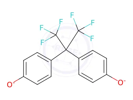 Chemical structure of Sodium 4,4'-(perfluoropropane-2,2-diyl)diphenolate