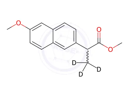 Chemical structure of rac Naproxen-d3 Methyl Ester