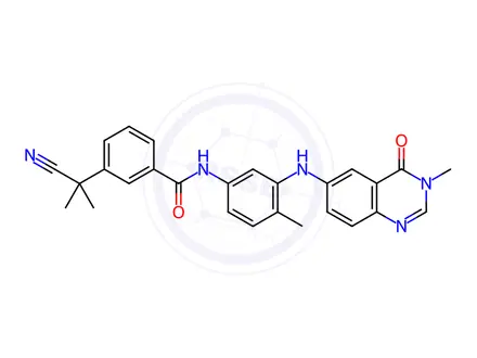 Chemical structure of AZ 628