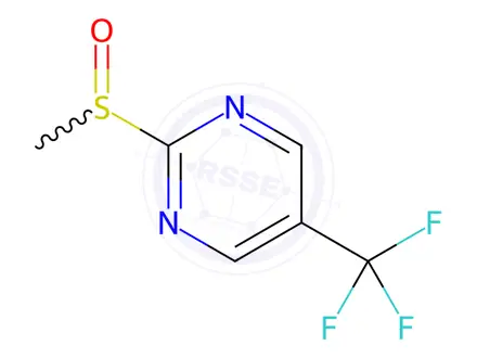 Chemical structure of 2-(Methylsulfinyl)-5-(trifluoromethyl)pyrimidine