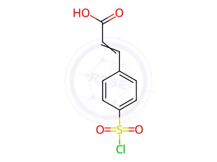 Chemical structure of 4-Chlorosulfonylcinnamic Acid