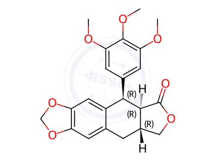 Chemical structure of Podophyllotoxin Impurity 1