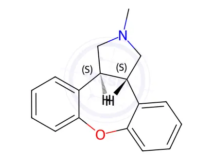 Chemical structure of Asenapine Maleate Impurity 6 (Deschloro Asenapine)