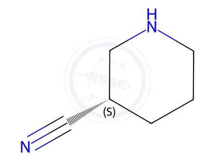 Chemical structure of (S)-Piperidine-3-carbonitrile hydrochloride