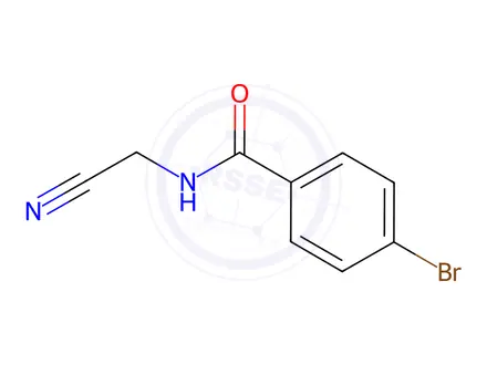 Chemical structure of 4-Bromo-N-(cyanomethyl)benzamide